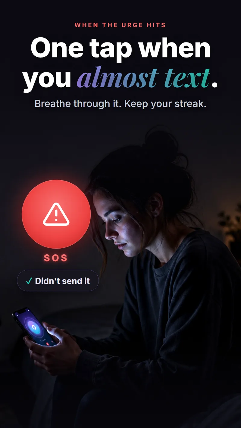 No Contact Tracker app screen